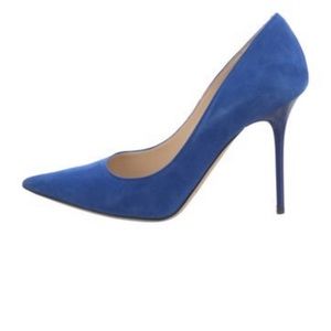 Authentic Jimmy Choo suede pumps blue size 38